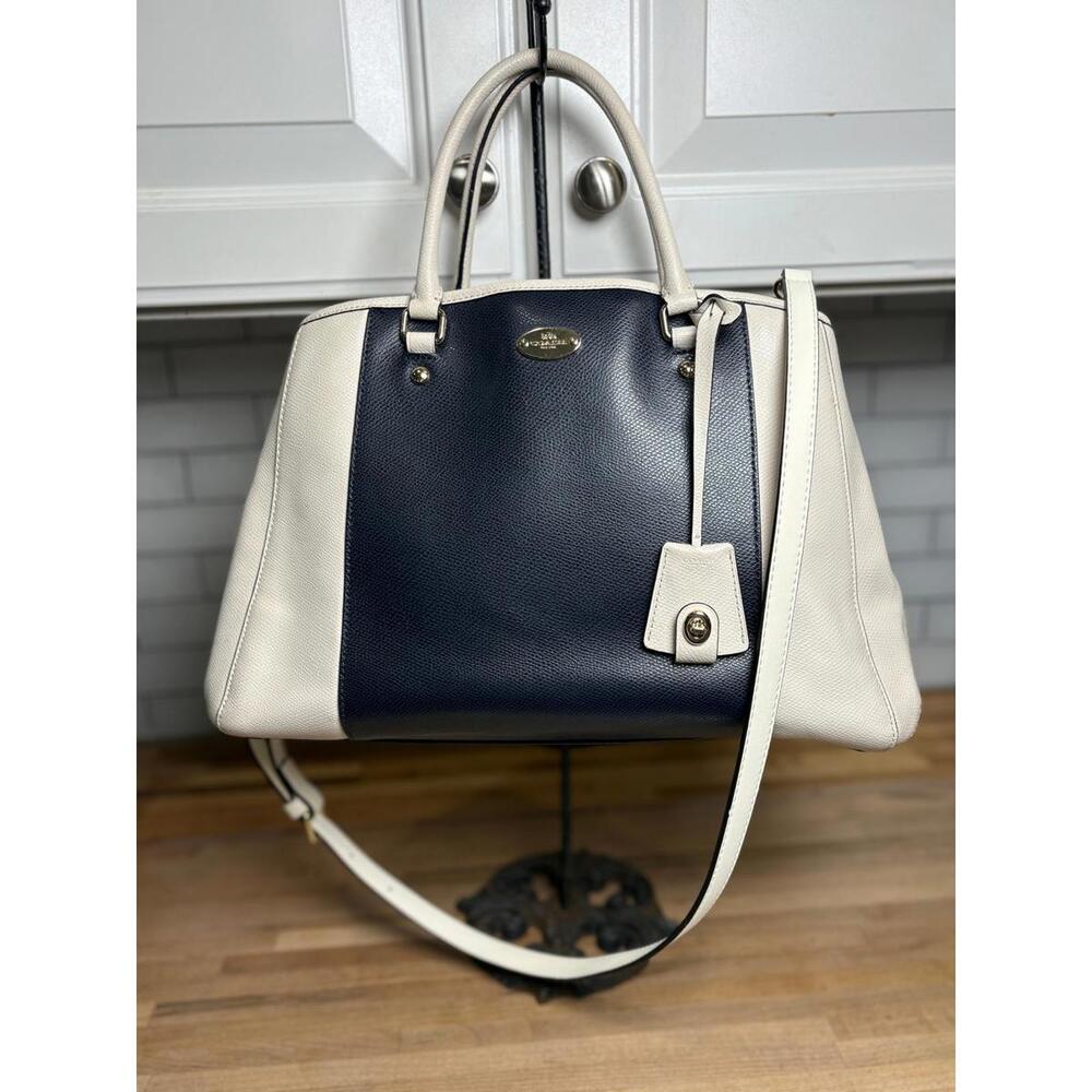Coach Margot Carryall in Bicolor Crossgrain Leather F34913